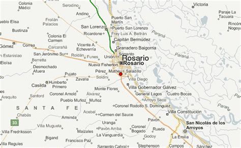 Rosario Argentina Map