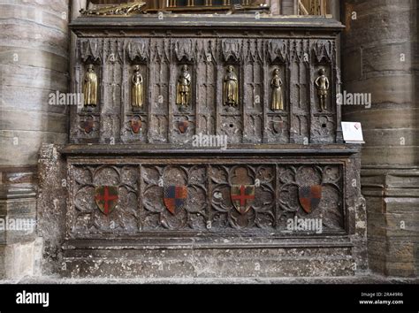 The tomb of King Edward III in Westminster Abbey, London, UK Stock ...