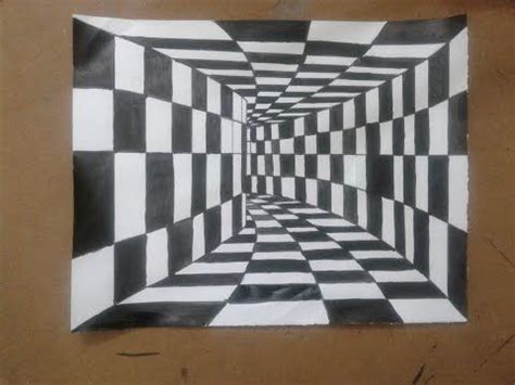 Optical Illusion Easy D Drawings For Beginners