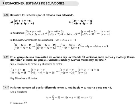 Sistemas De Ecuaciones 3 Eso Ejercicios Resueltos En Pdf