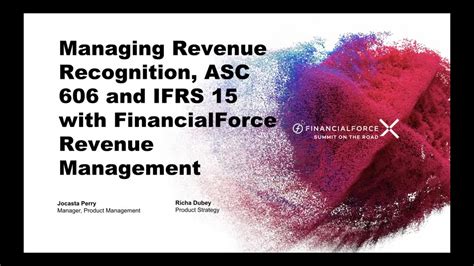 Managing Revenue Recognition Asc 606 And Ifrs 15with Financialforce Revenue Management Certinia