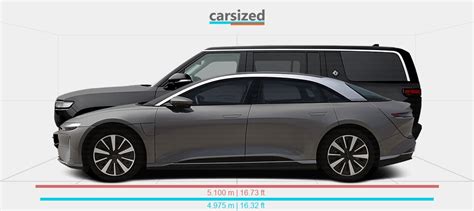 Dimensions Lucid Air 2021 Present Vs Rivian R1S 2022 Present