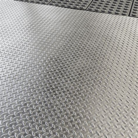 Shiny Tread Plate Metal Texture Poliigon