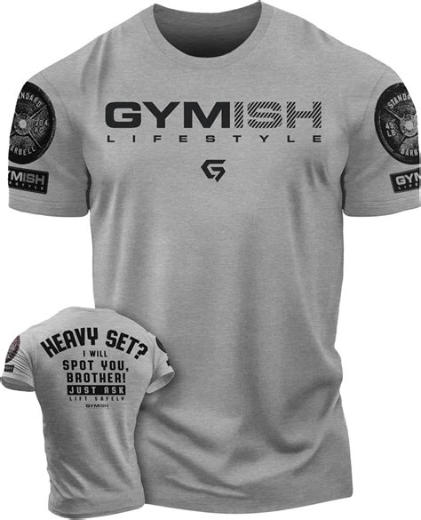 Gymish Spotter Workout T Shirt Funny Gym Shirts Lifting T Shirt Deadlift