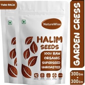 Naturewise Organic Halim Seeds Aliv Seeds Haleem Seeds Halim Seeds