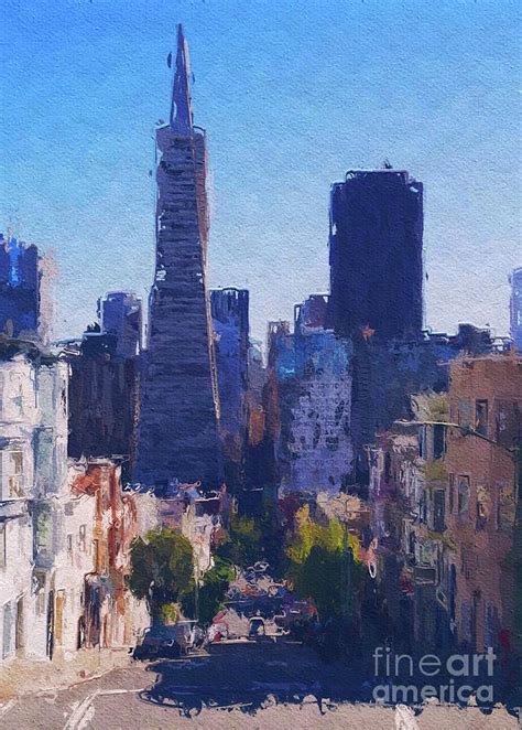 San Francisco Skyline Painting by Esoterica Art Agency - Fine Art America