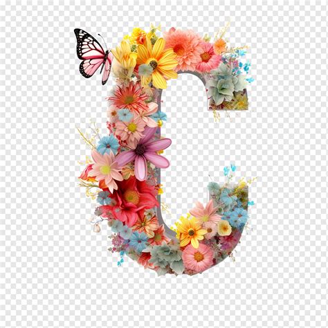 Floral Letter C Png Pngwing