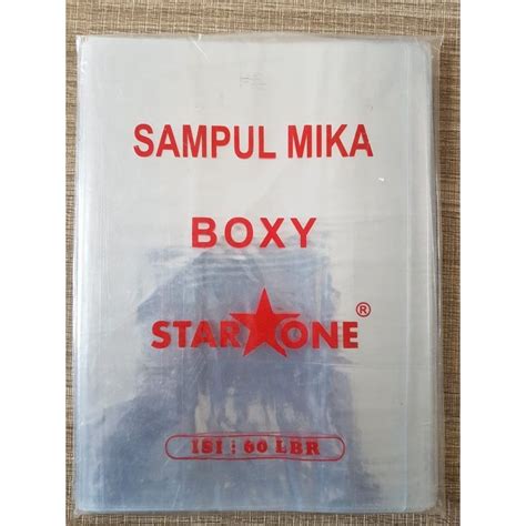 Jual SAMPUL BUKU MIKA BOXY STARONE ECER 1 LEMBAR GROSIR MURAH Shopee