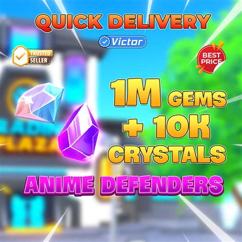 FREE 1M GEM 10K Crystal RR Reroll Trait CHEAPEST Anime Defenders