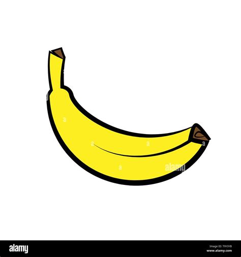 Banana fruit drawing. Clip art. Vector illustration Stock Vector Image & Art - Alamy