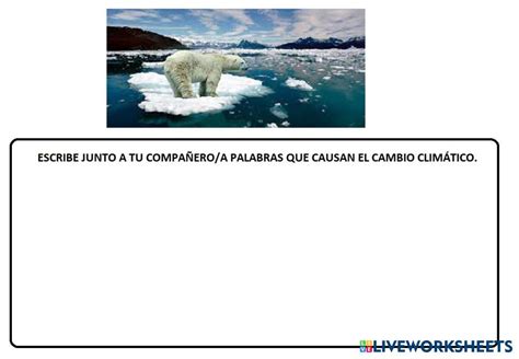 Cambio ClimÁtico Live Worksheets