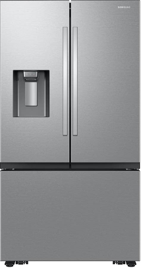 Samsung 26 cu. ft. French Door Counter Depth Smart Refrigerator with Four Types of Ice Stainless ...