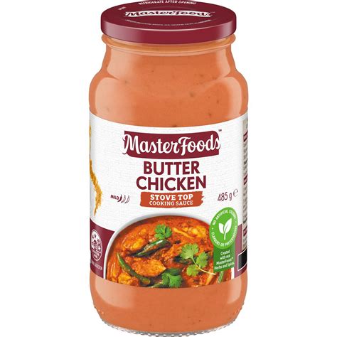 Masterfoods Butter Chicken Cooking Sauce 485g Woolworths