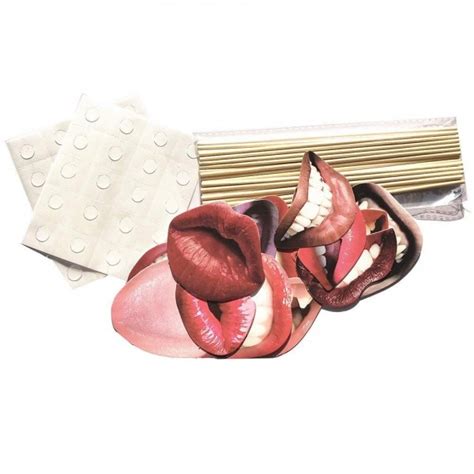 20 Lip Photo Booth Props On Sticks Diy Funny Mouth Realistic Party