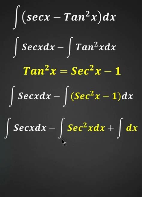 Integral Trigonométrica Usando Identidades Integral De Secxtan2xdx