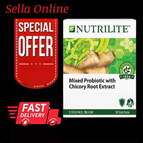 Amway Nutrilite Mixed Probiotic With Chicory Root Extract 30 Sticks Box