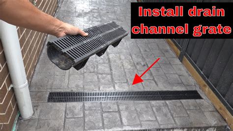 How To Install Drainage Channel Grate Diy Youtube