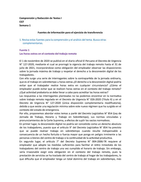 Gaby Comprensión y Redacción de Textos I CGT Semana 1 Fuentes de