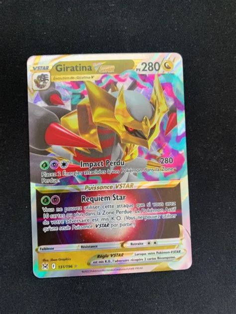 CARTE POKÉMON GIRATINA VStar 131 196 EB11 Origine Perdue Fr Neuf EUR 5