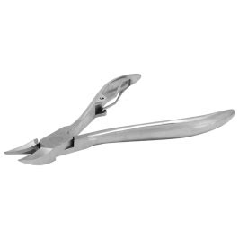 Alicate de Unha Manicure Aço Inox Ponta Curva 10cm MaxxMania