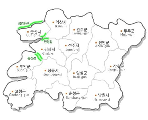 전북지도 전라북도 지도 네이버 블로그