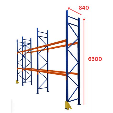 Buy 6500 X 840 Pallet Racking Upright Frame Oziracking