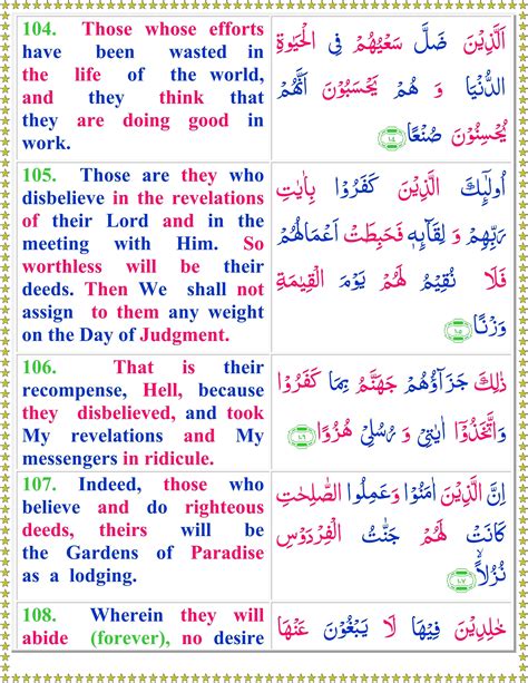 Read Surah Al Kahf With English Translation - Quran o Sunnat Surah Al ...