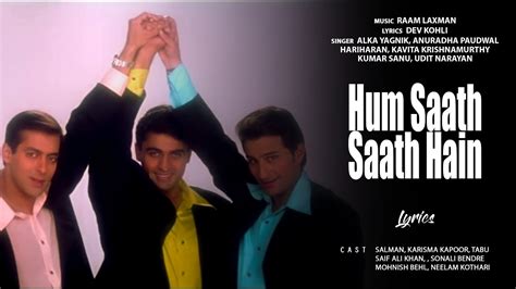 hum saath saath hain title song salman khan saif ali khan