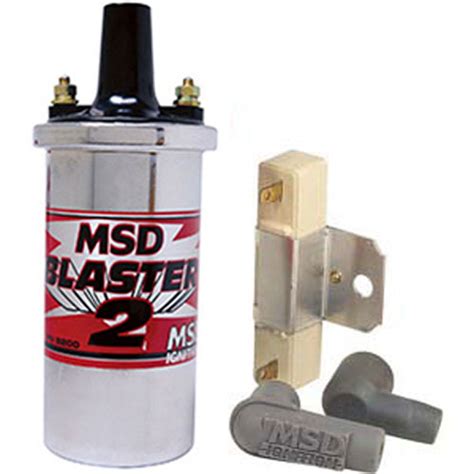 Msd High Performance Chrome Blaster 2 Coil Kit With Resistor Cp