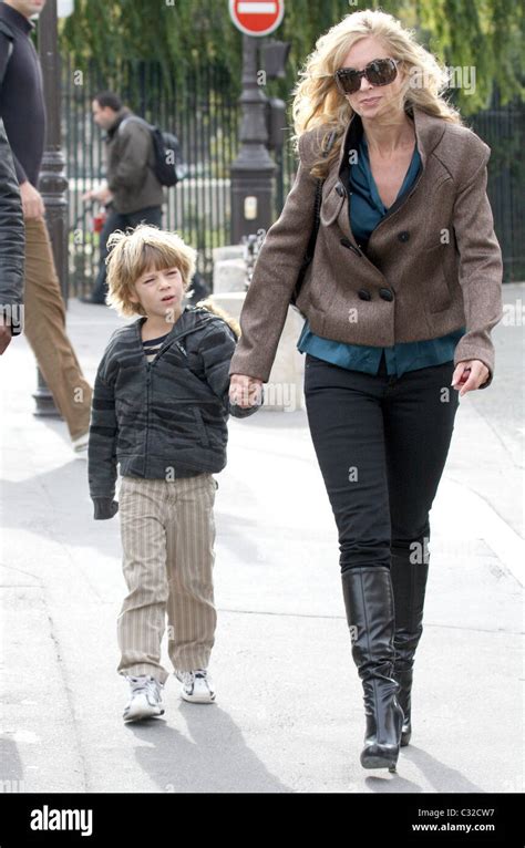 Eileen Davidson And Her Son Jesse Van Patten On The Set Of Cbs S The