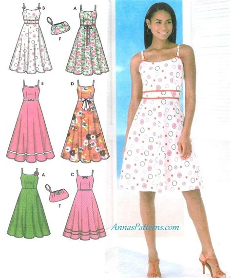 Sundress Sewing Patterns Sundress Sewing Pattern Spaghetti Strap Dress 6 12 Fitted Bodice