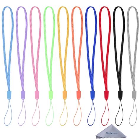 Wisdompro Pack Inch Colorful Hand Wrist Lanyard Strap String For