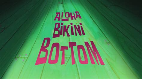 Spongebob Music Aloha Bikini Bottom Youtube