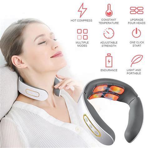 Ems Electric Neck Massager Modes Gears Neck Shoulder Massage