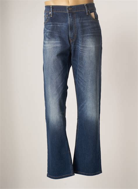 Levis Jeans Coupe Droite Homme De Couleur Bleu Bleu Modz