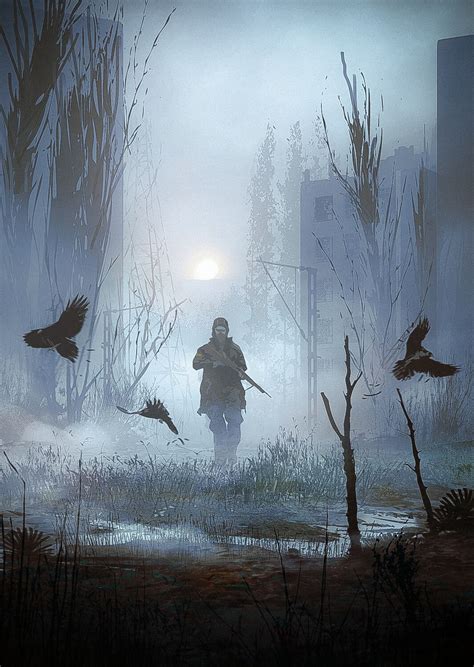 Fog Dmitry Vishnevsky Post Apocalyptic Art Apocalypse Art Concept Art