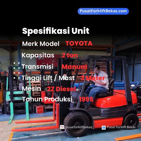 Forklift 2 Ton Diesel Toyota 6fd20 Pusat Forklift Bekas