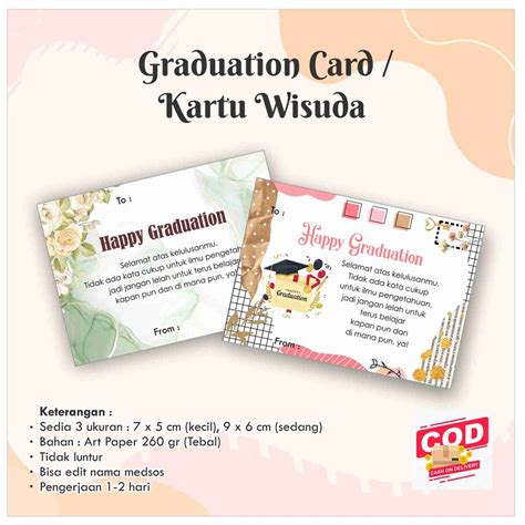 Jual Graduation Card Kartu Ucapan Wisuda Selamat Wisuda Shopee