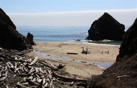 Fish Rock Beach At Anchor Bay Campground In Gualala Ca California