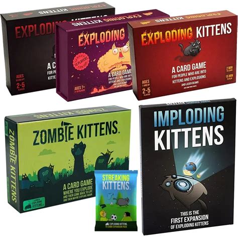 Exploding Kittens Card Game Original Edition Nsfw Party Streaking