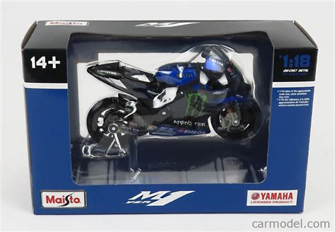 MAISTO 34373M Scale 1 18 YAMAHA YZR M1 TEAM YAMAHA MONSTER ENERGY N