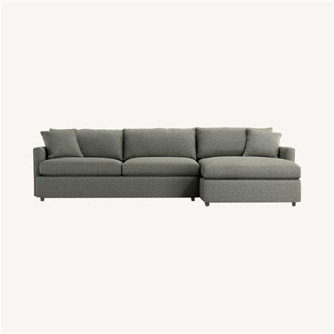 Crate Barrel Lounge Piece Sectional Sofa Aptdeco