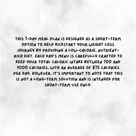 7 Day Rapid Weight Loss Meal Plan With Grocery Shopping List, Simple