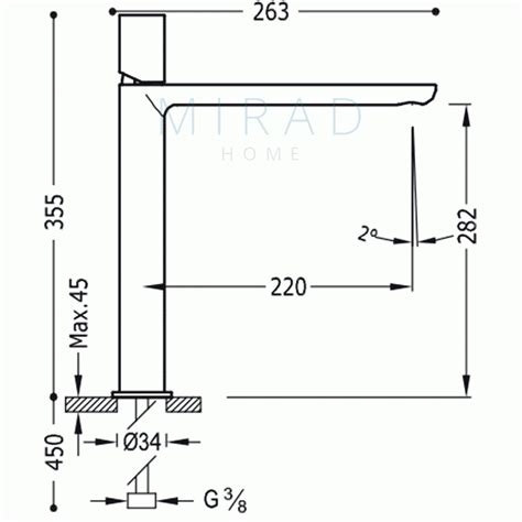 Tres Loft Colors Bateria Umywalkowa Biel Chrom 20020306BL MIRAD HOME