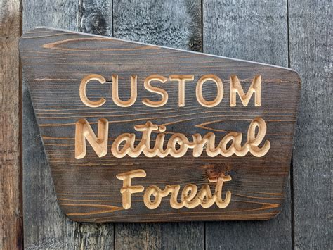 Custom National Forest Sign - Etsy