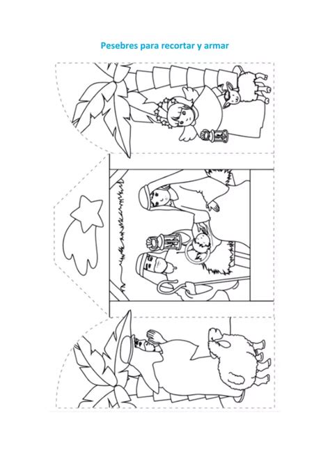Pesebres Para Recortar Y Armar Profe Social