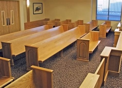 All Wood Benches | Quality Built Courtroom Benches | Sauder Courtroom