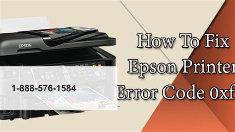 How To Fix Epson Printer Error Code Xf Repair Tool