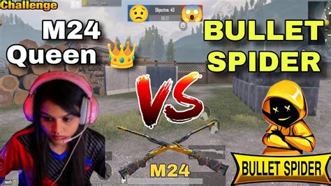 She Is Queen 👑 Of M24। Best Girl Tdm Sniper Vs Me। The Toughest 1v1