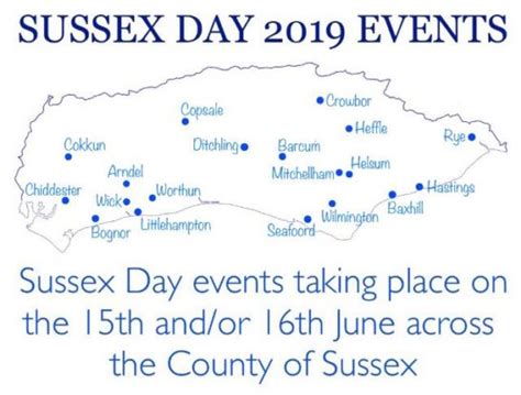 Sussex Day Sunday 16th June 2019 Association Of British Counties